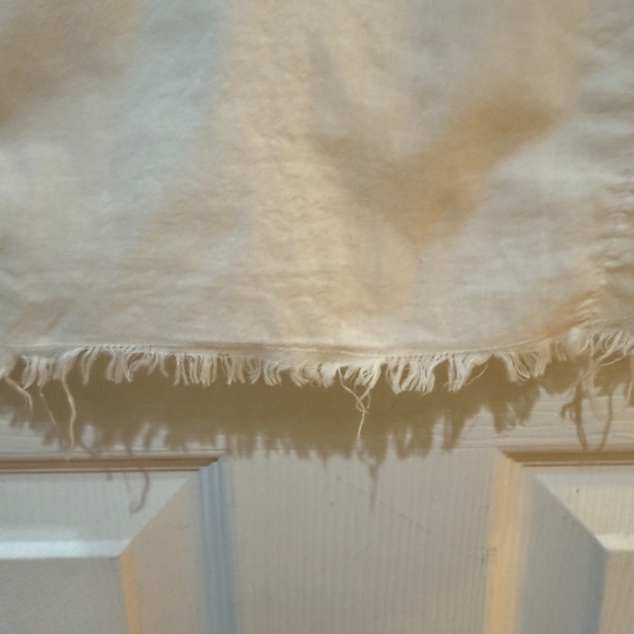 Vintage Guess Jeans White Snap Button Up Embroidered Cross Design moto goth - Picture 7 of 14